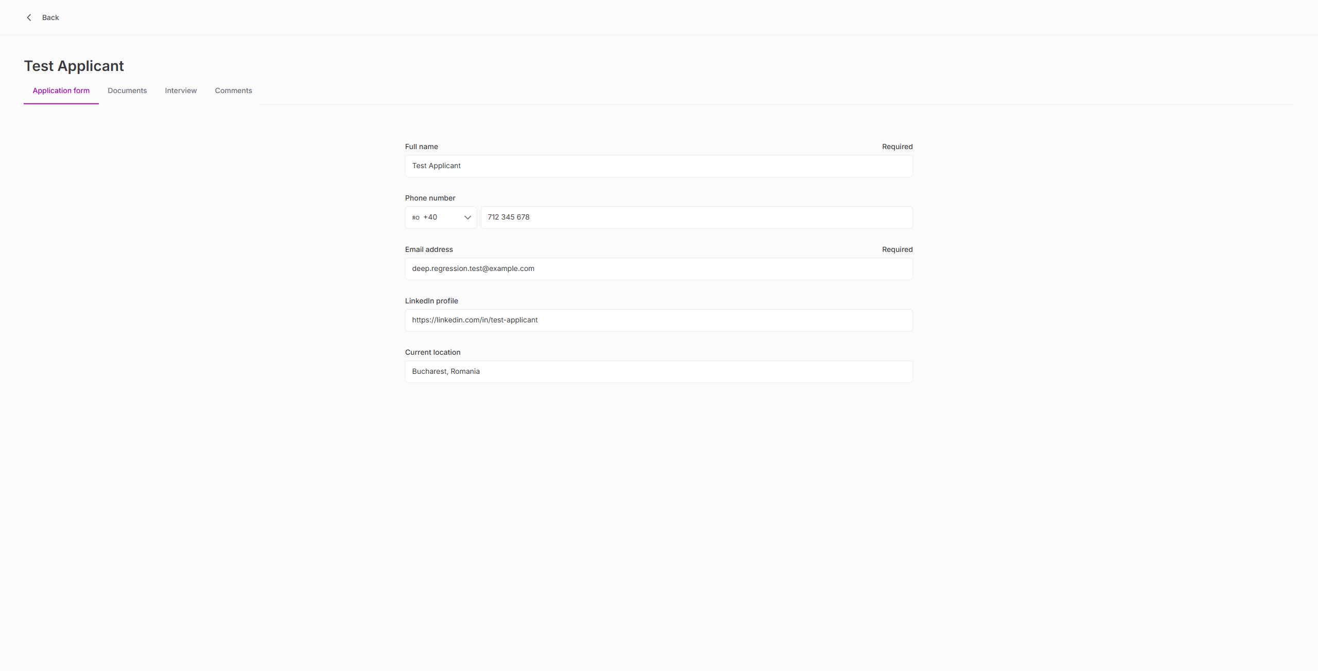 Registration data saved
