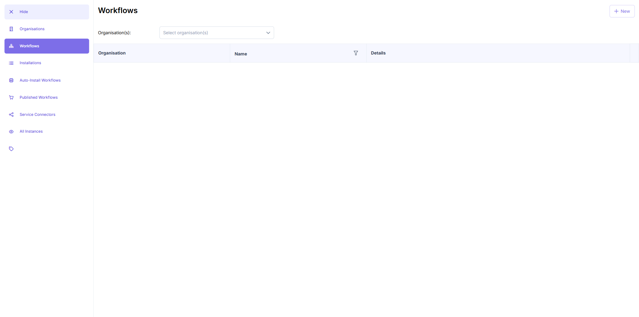 TC1: Expanded sidebar with all labels