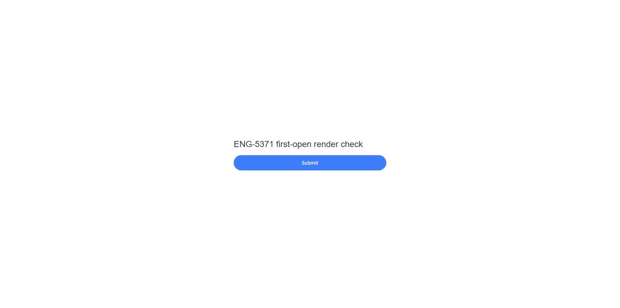 Freshly issued link rendering on first open, no 404