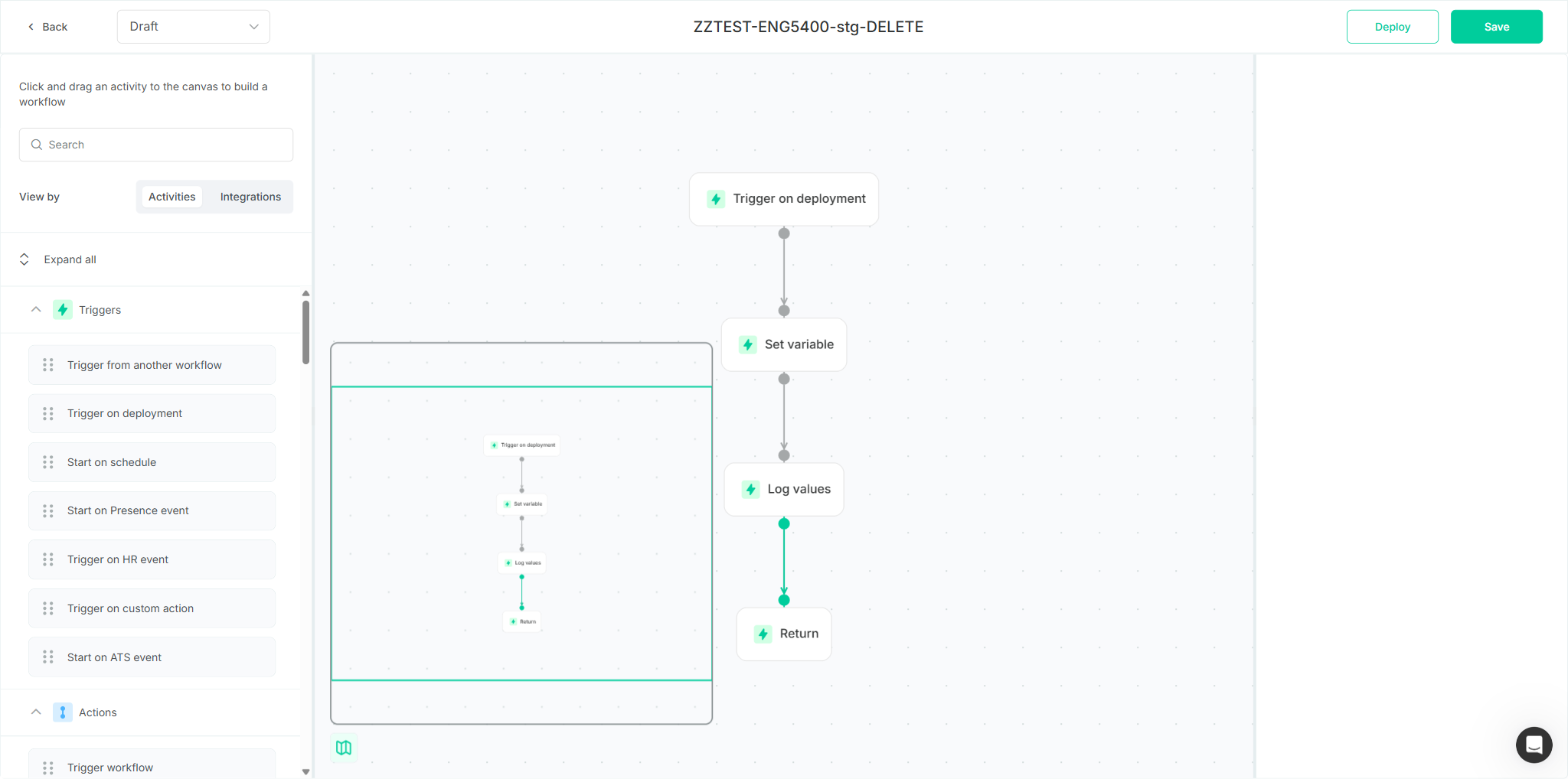 Staging map open