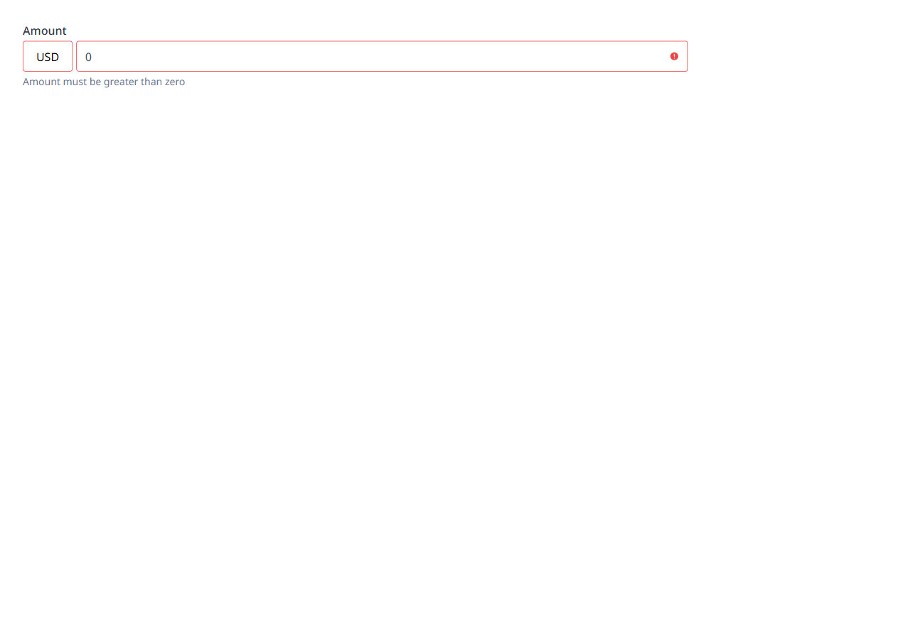 TC5: Error story - red borders + red 